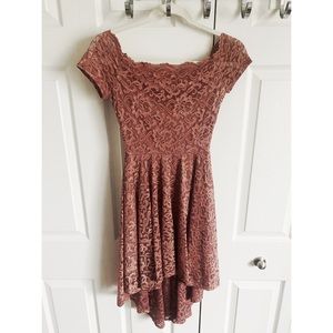Lace High Low Dress